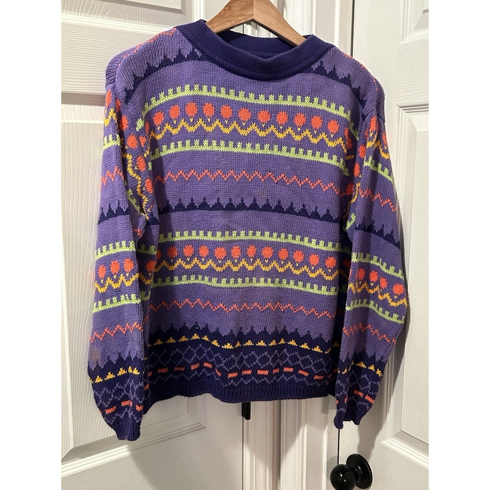 RETEO RARE 1980'S UNITED COLORS OF BENETTON WOMENS SWEATER Made In Italy